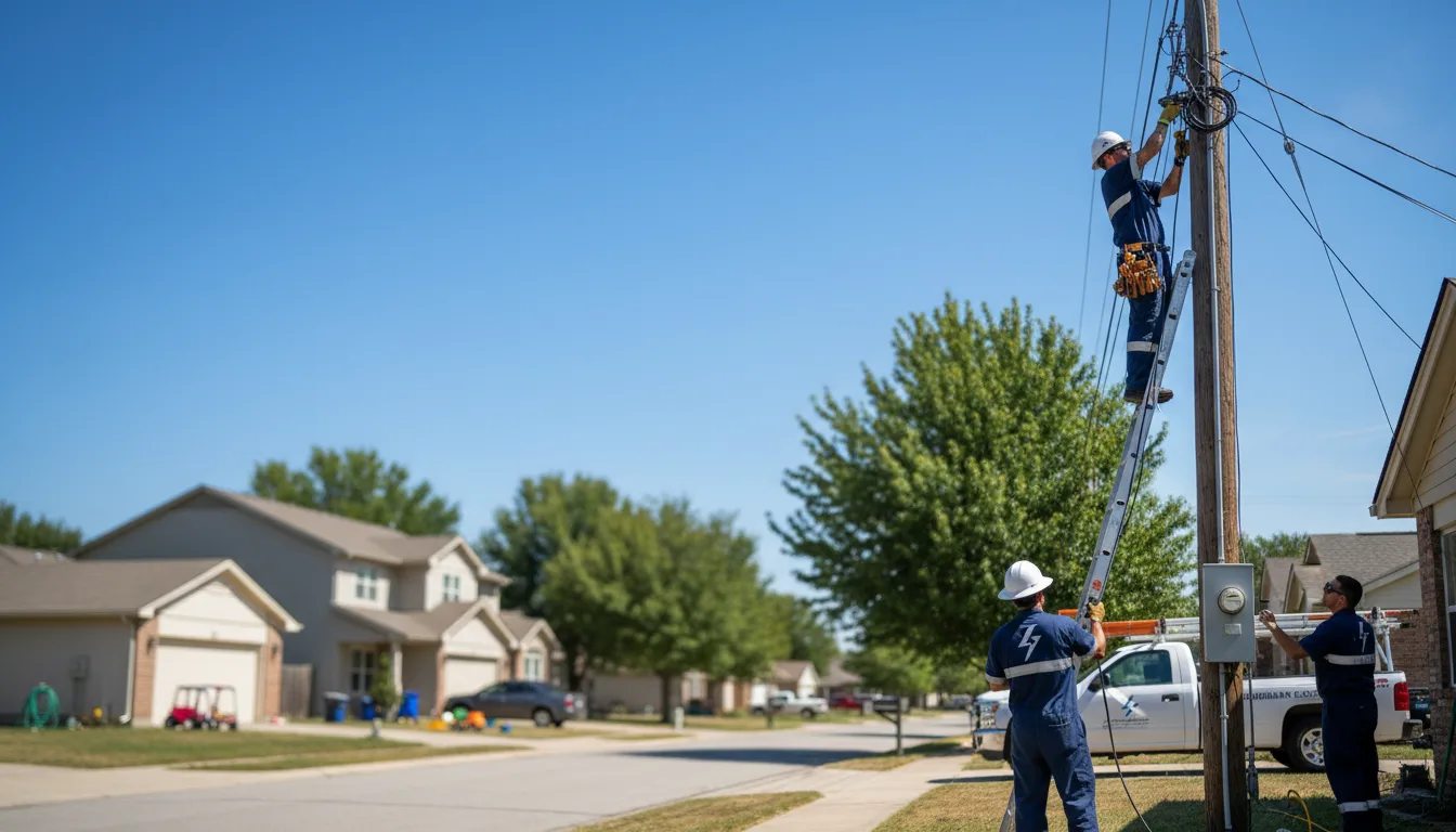 Residential electrician providing installation services in Dyke, VA